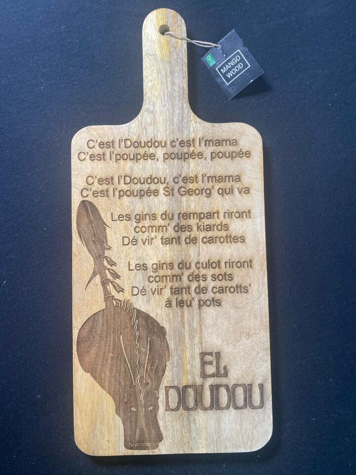 Planche en manguier "Ducasse de Mons"