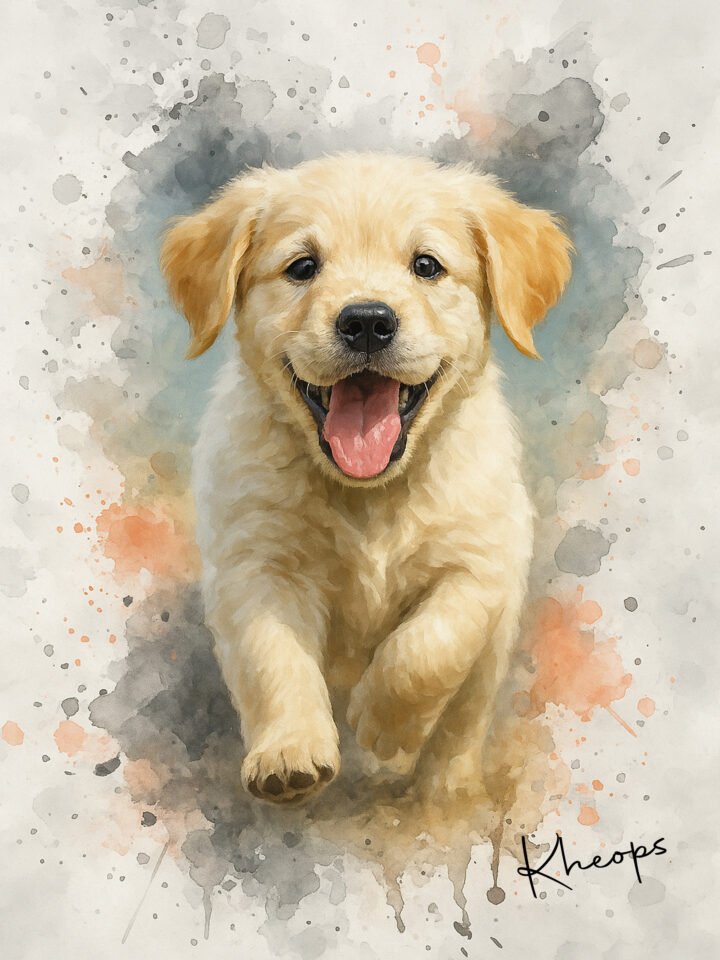 Portrait animaux type aquarelle "Personnalisé" – Image 2