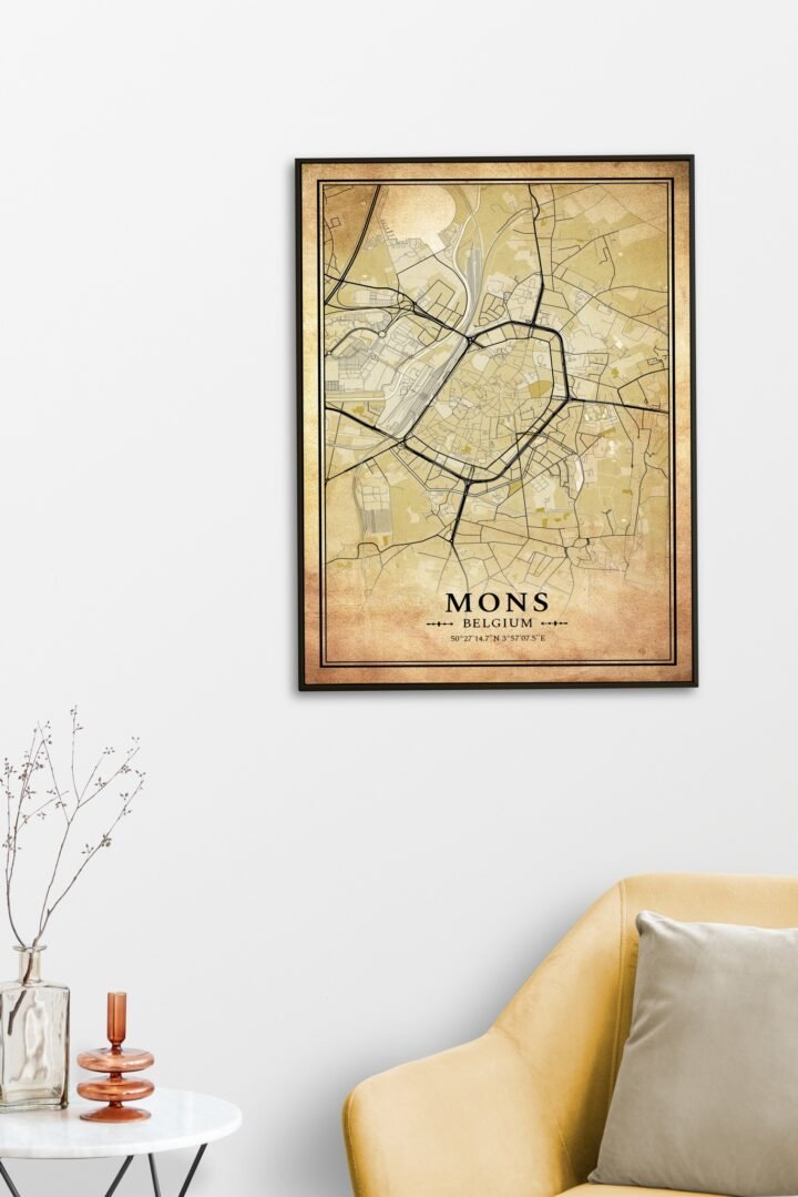 Plan de Mons au style vintage – Image 2