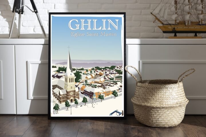 Illustration de l'église Saint-Martin de Ghlin – Image 2