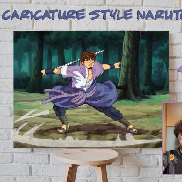 Caricature style Naruto "Personnalisé"