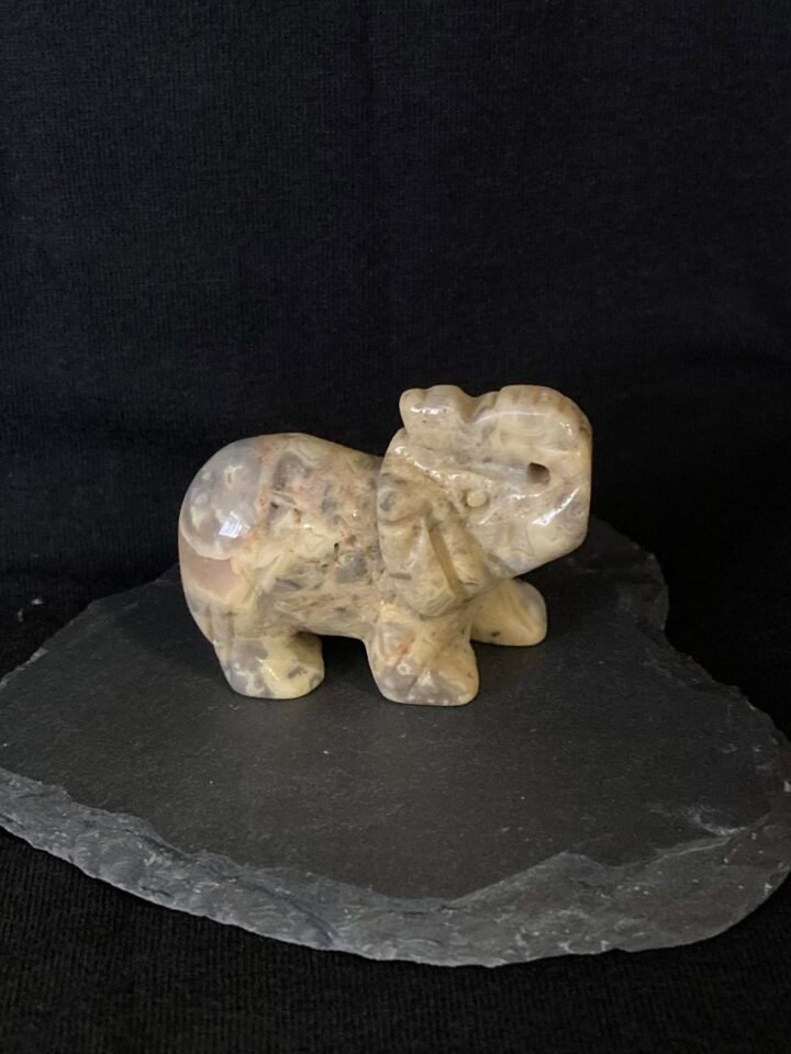 ELÉPHANT 50MM AGATE CRAZY LACE