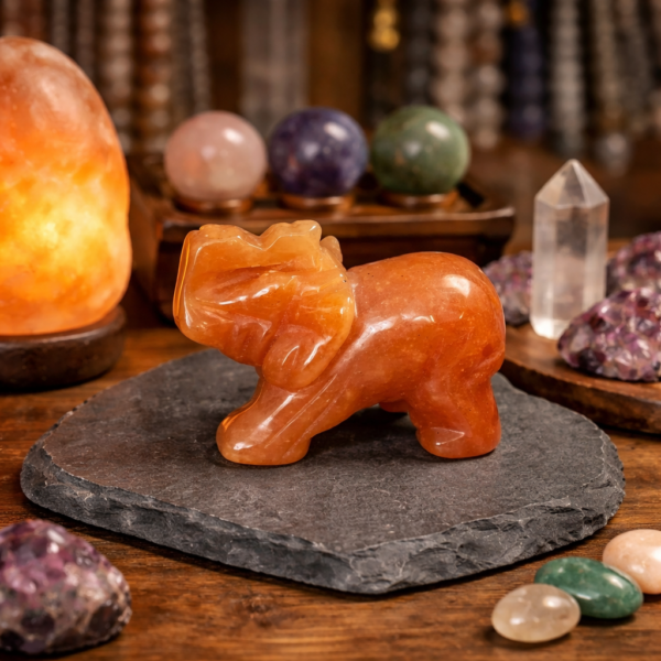 ELÉPHANT 50MM AVENTURINE ORANGE