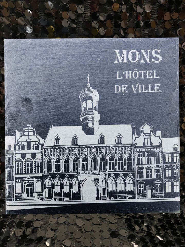 Ardoise carée « L'hôtel de ville»