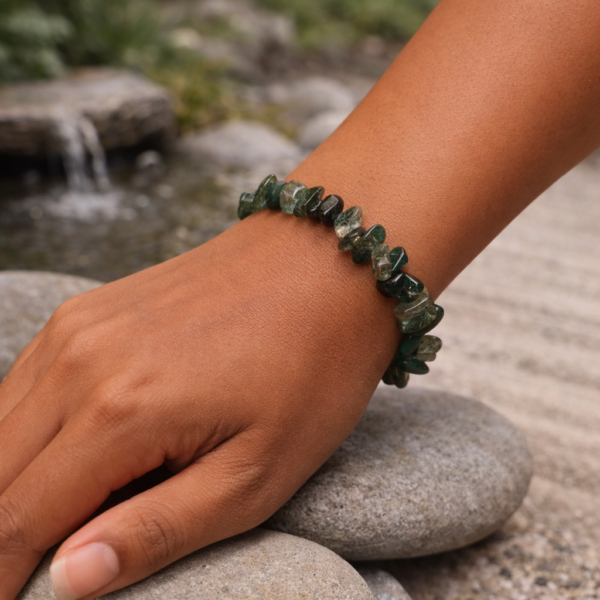 BRACELET BAROQUE QUARTZ CHLORITE A