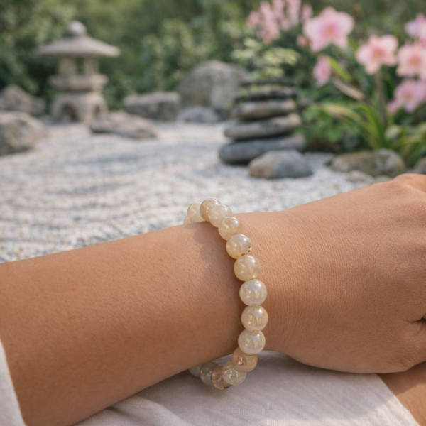 BRACELET BOULE 06MM CRISTAL DE ROCHE AB