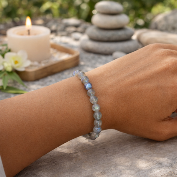 BRACELET BOULE 04MM LABRADORITE AA (04,5-05,5MM)