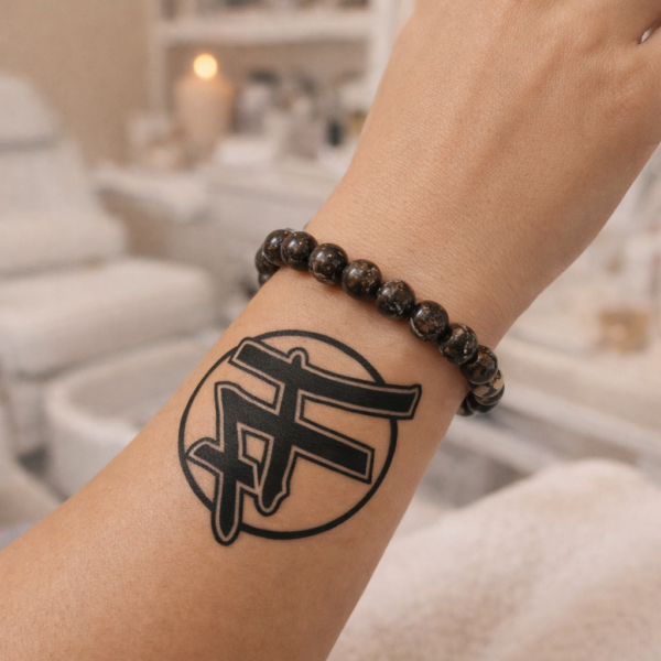 BRACELET BOULE 10MM OPALE BRUNE A