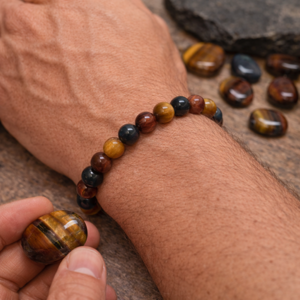 BRACELET BOULE 12MM OEIL MULTIPLE AA