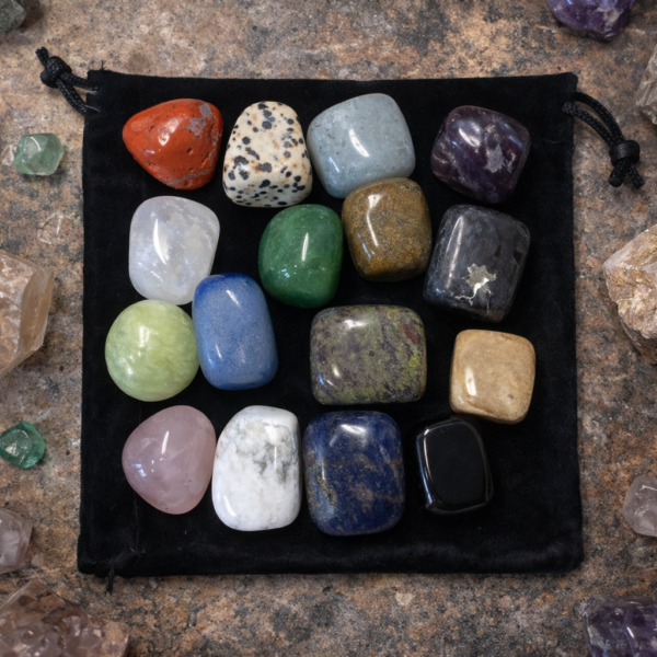 POCHON DÉCOUVERTE MODÈLE 3 (16 PIERRES) 15 À 30MM