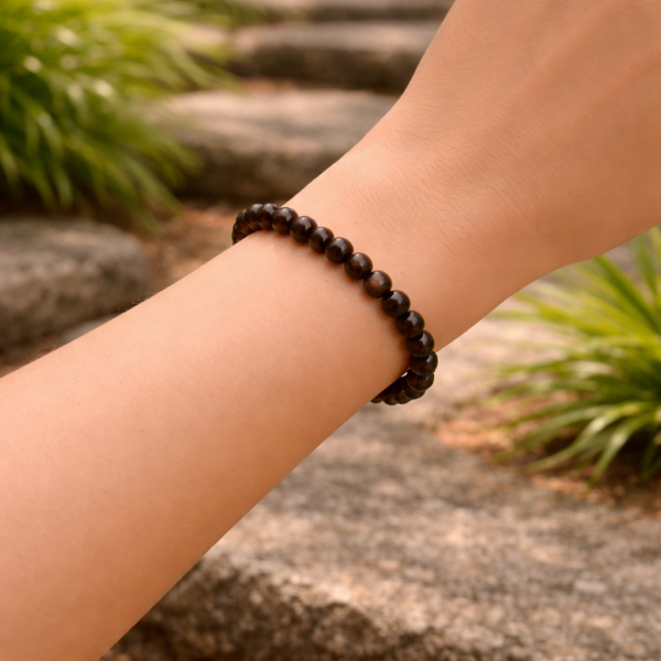 BRACELET BOULE 06MM BIOTITE A